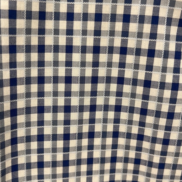 NWT Hugo Boss Dress Shirt Mark Sharp Fit 16.5 L x 34/35 Blue Check Gingham - Picture 11 of 11